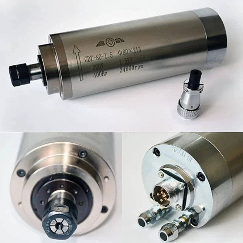 Water Cooled Spindle - 65X158-800W-ER11-220V CNC المياه المبردة المغزل المحرك