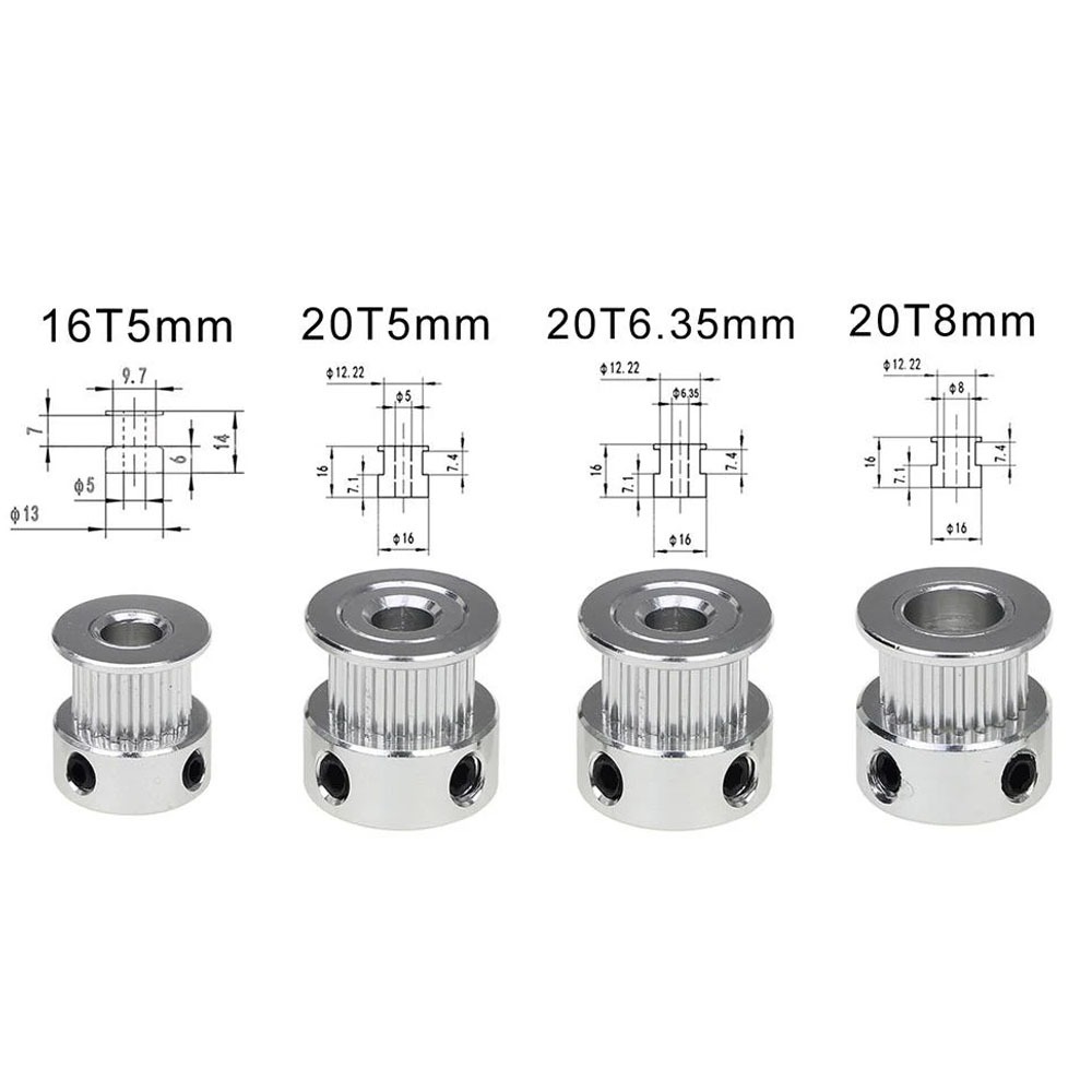 Gt2 Pulley - بكرة توقيت ألومنيوم GT2 للطابعات ثلاثية