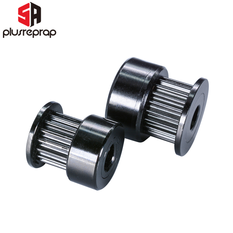 Gt2 Pulley - 2/5 قطع GT2 16/20 الأسنان الأسود