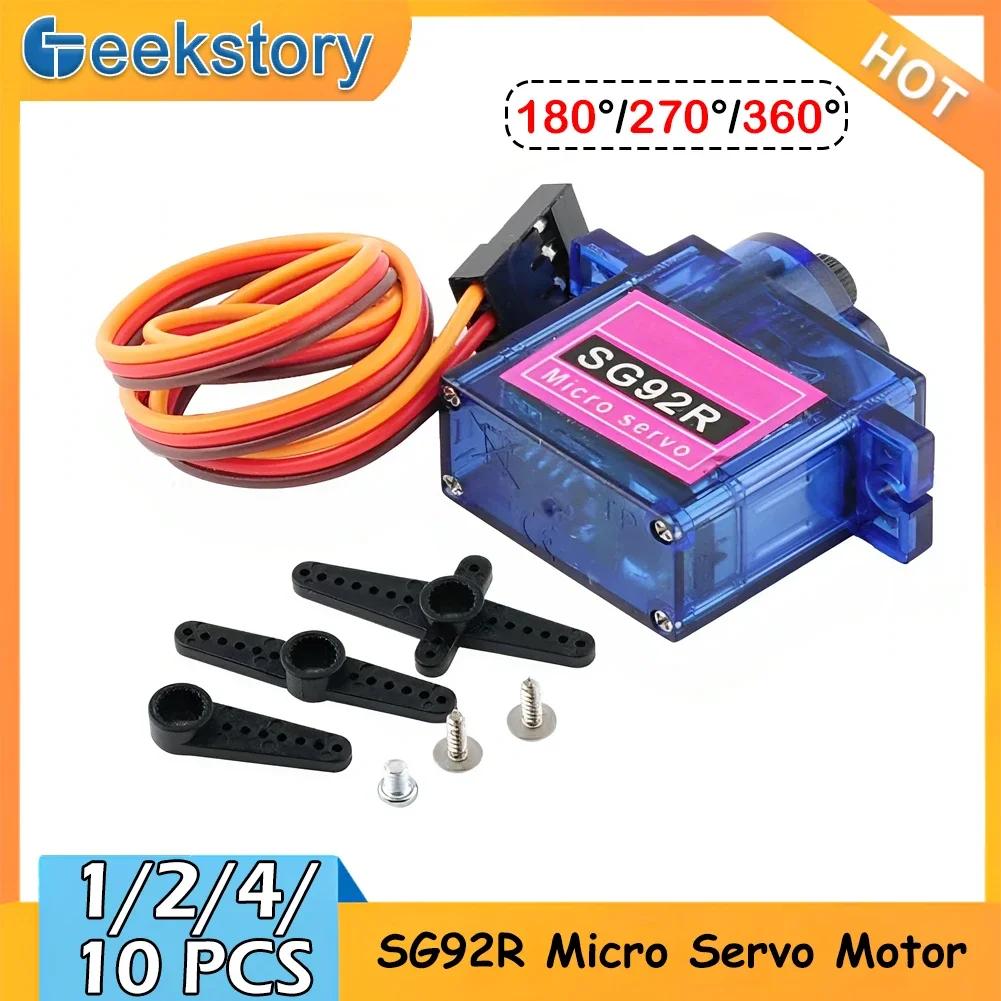 Servo 9G - 1/2/4/10 قطع، محرك سيرفو تناظري صغير