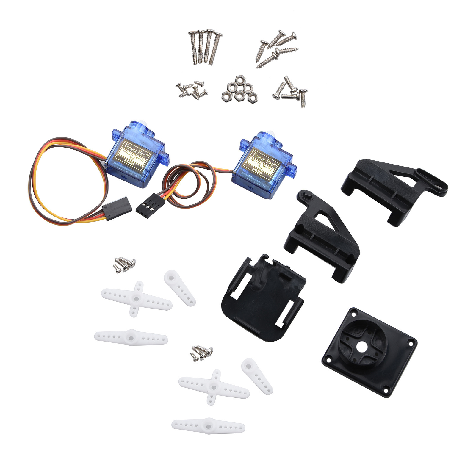 Servo 9G - إطار منصة جيمبال مزدوج المحور من