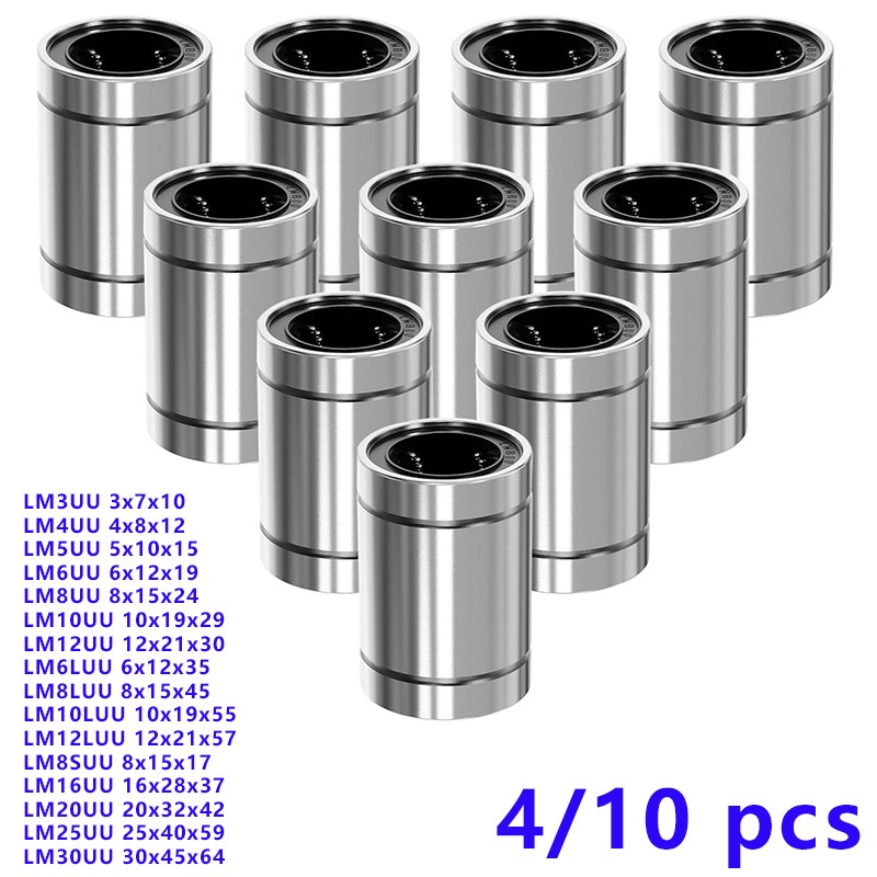 Linear Rod 8Mm - 4/10 قطعة LM8UU LM10UU LM16UU LM12UU