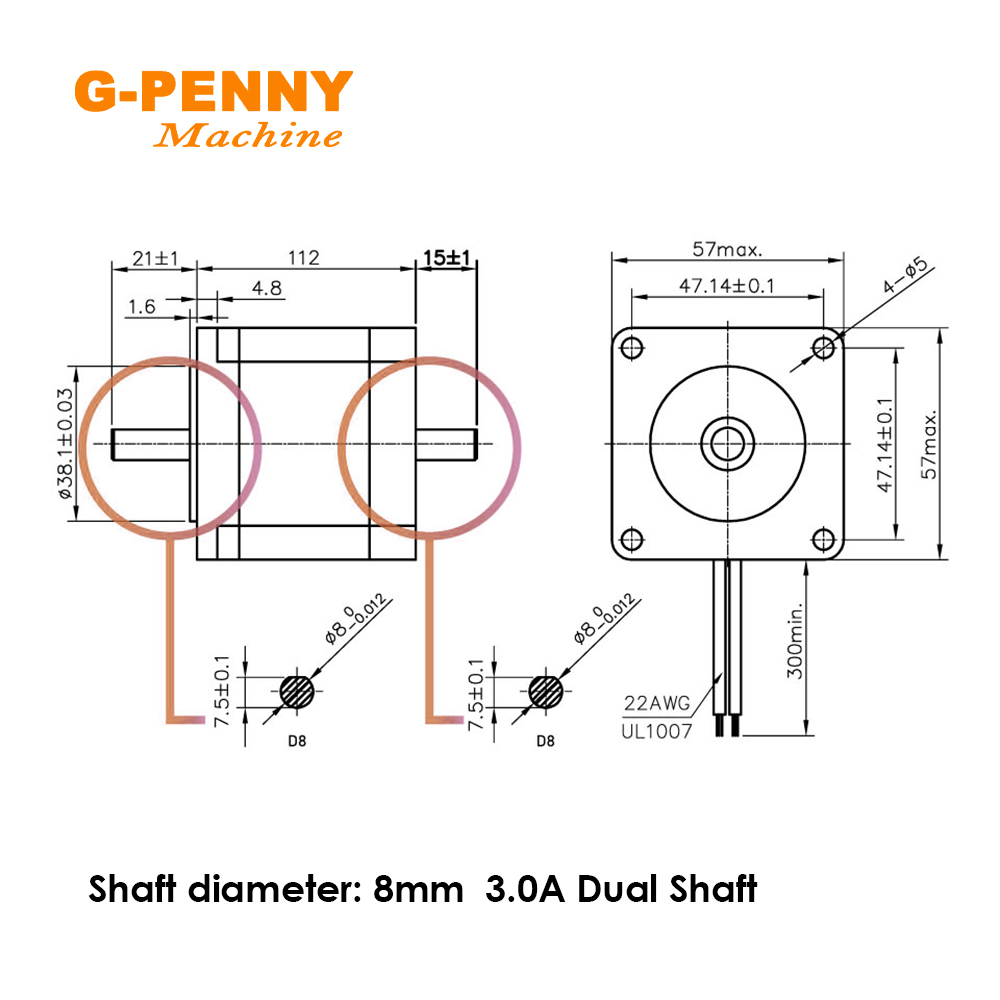 NEMA23 57x112 مللي متر 3Nm الس - مراجعة Nema23 Stepper وسعره
