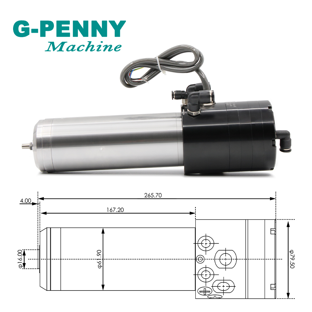 المغزل المبرد بالماء 1.8kw 220 - مراجعة Water Cooled Spindle وسعره