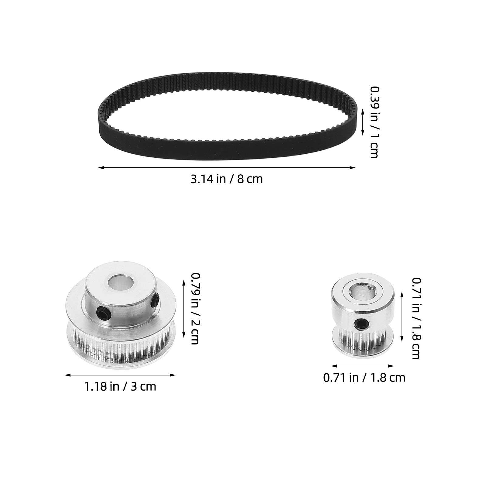 مجموعة بكرات حزام التوقيت GT2، - مراجعة Gt2 Belt وسعره