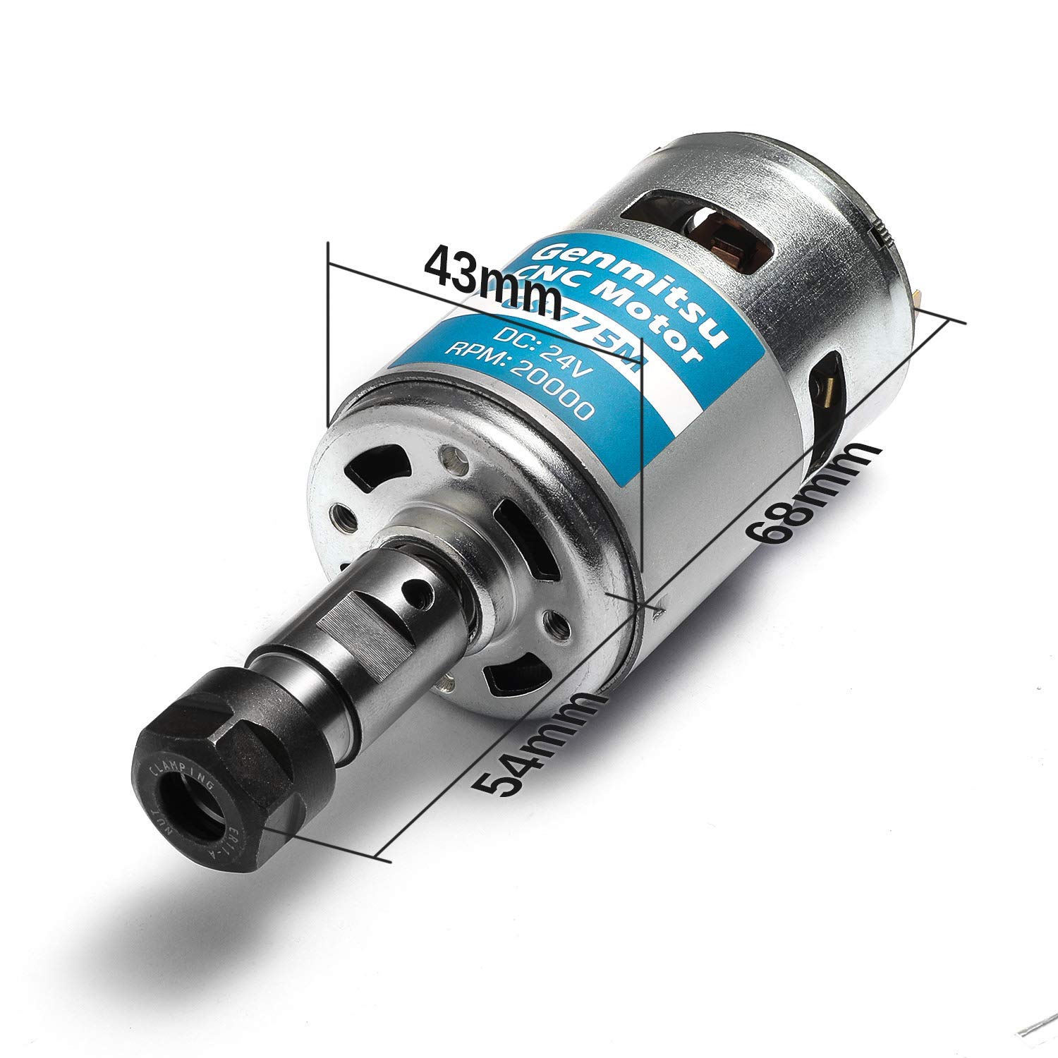 Genmitsu GS-775M 20000RPM 775  - مراجعة 3018 Cnc وسعره
