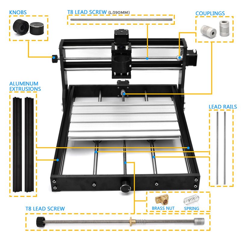 مجموعة ترقية DT15 4x CNC 3018  - مراجعة 3018 Cnc وسعره