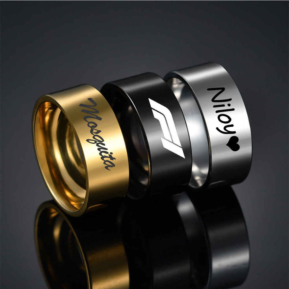 خواتم بانك مخصصة منقوشة بالاسم - مراجعة Coupling 8Mm وسعره