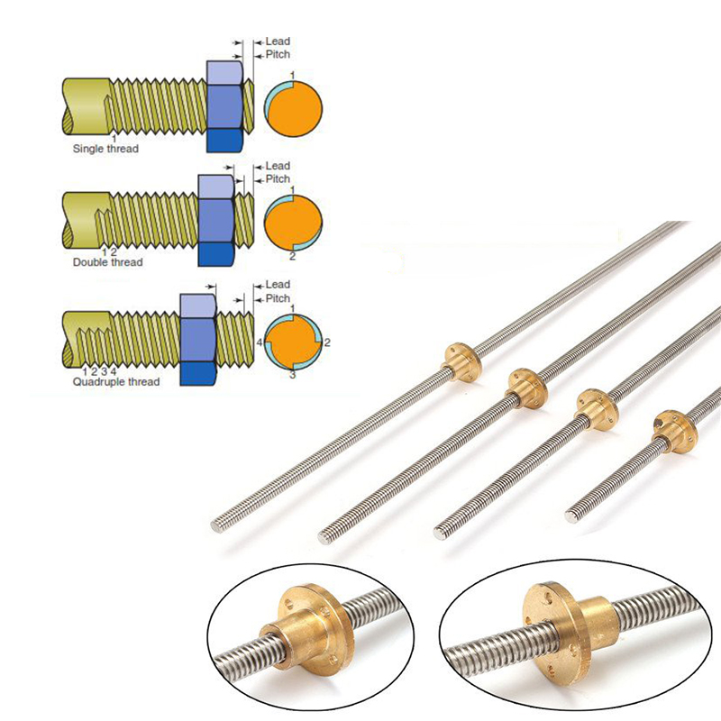 برغي توجيه T10 من الفولاذ المق - مراجعة Lead Screw 8Mm وسعره
