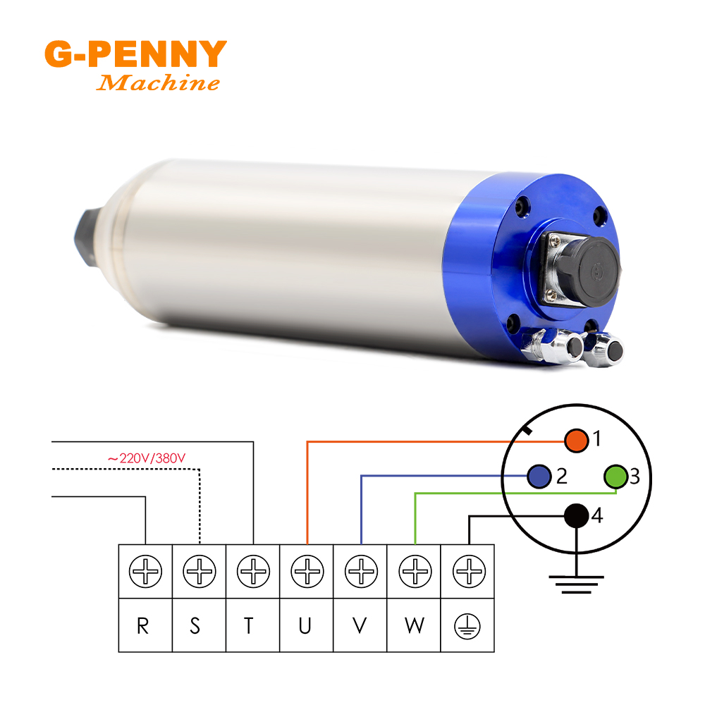 G-PENNY 2.2KW ER20 محرك مغزل م - مراجعة Water Cooled Spindle وسعره