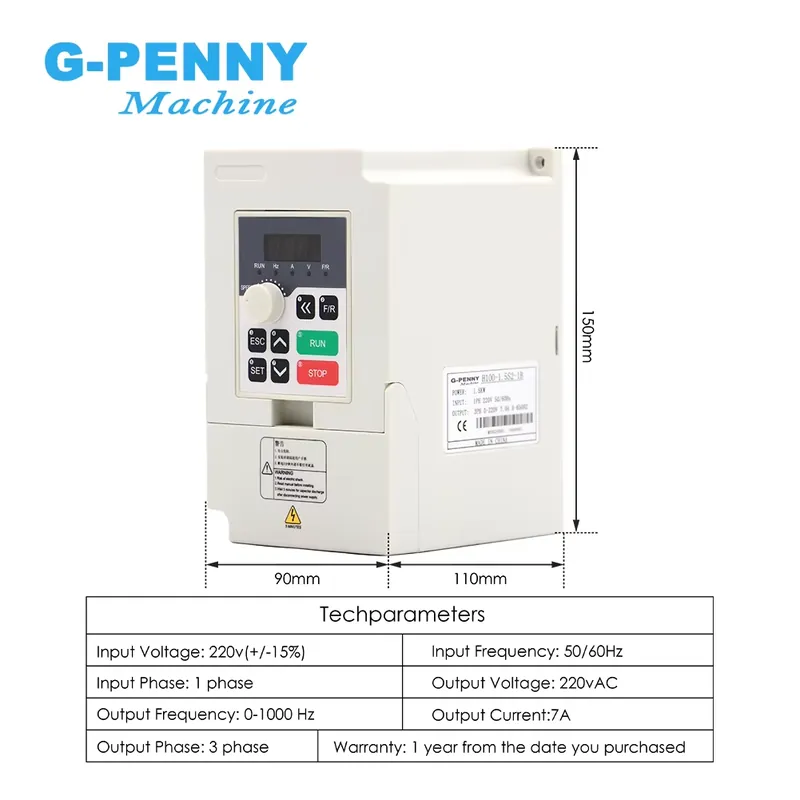 محرك مغزلي Gpenny بقوة 1.5 كيل - مراجعة Water Cooled Spindle وسعره