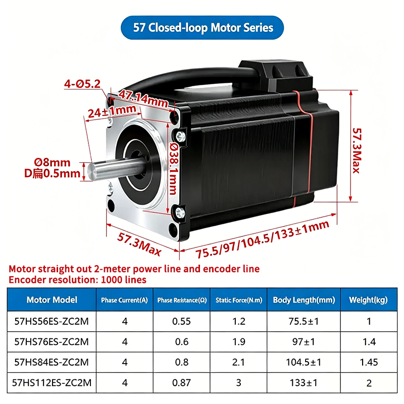 محرك ستيبر هجين 4A NEMA23 57 ب - مراجعة Nema23 Stepper وسعره