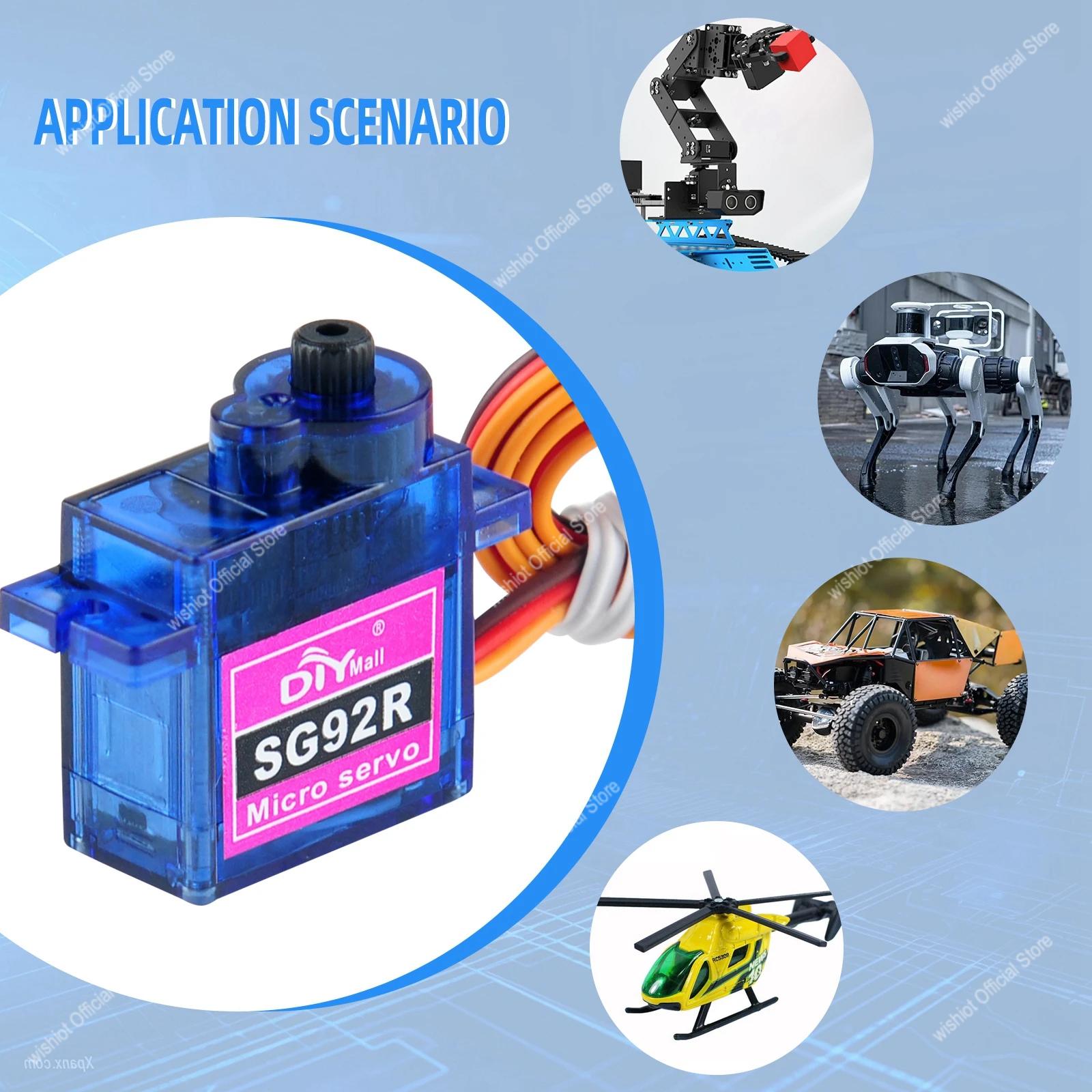 SG92R محرك سيرفو صغير 4.8-6 فو - مراجعة Servo 9G وسعره