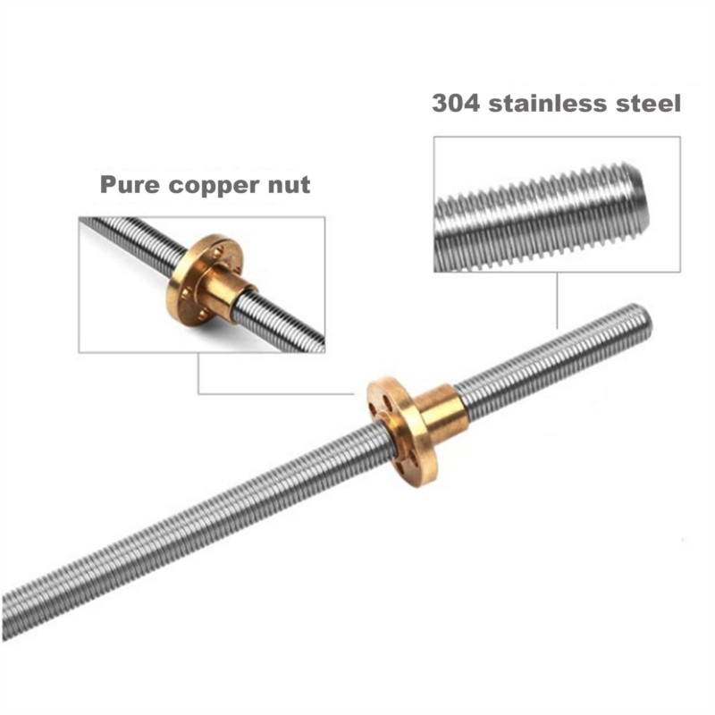 2 قطعة T8 الرصاص المسمار Tr8 ا - مراجعة Lead Screw 8Mm وسعره