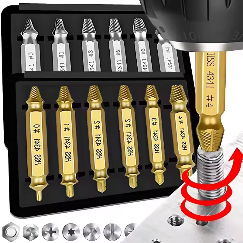 مجموعة أدوات استخراج البراغي ا - مراجعة Drill Bit Set وسعره
