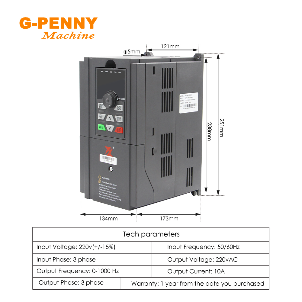 G-Penny 2.2KW محرك المغزل المب - مراجعة Water Cooled Spindle وسعره